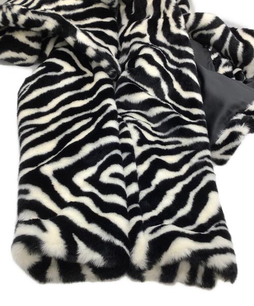 Hysteric Glamour（ヒステリックグラマー）Hysteric Glamour (ヒステリックグラマー) フェイクファージャケット　ゼブラ柄 ブラック×ホワイト サイズ:Mの古着・服飾アイテム
