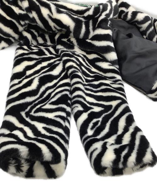 Hysteric Glamour（ヒステリックグラマー）Hysteric Glamour (ヒステリックグラマー) フェイクファージャケット　ゼブラ柄 ブラック×ホワイト サイズ:Mの古着・服飾アイテム