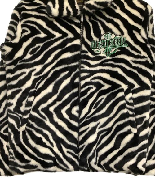 Hysteric Glamour（ヒステリックグラマー）Hysteric Glamour (ヒステリックグラマー) フェイクファージャケット　ゼブラ柄 ブラック×ホワイト サイズ:Mの古着・服飾アイテム