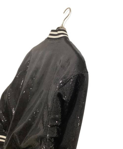 SUPREME（シュプリーム）SUPREME (シュプリーム) MITCHELL & NESS (ミッチェルアンドネス) コーチジャケット　SEQUIN VARSITY JACKET ブラック サイズ:Lの古着・服飾アイテム