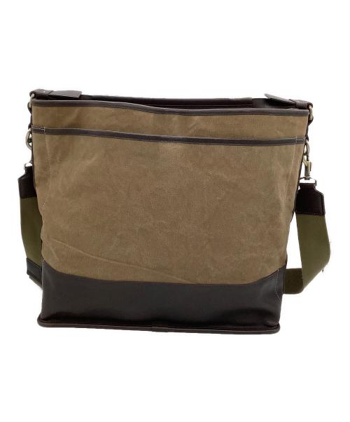 土屋鞄（ツチヤカバン）土屋鞄 (ツチヤカバン) 2WAYショルダーバッグ ブラウン×ベージュの古着・服飾アイテム