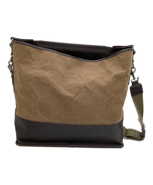 土屋鞄（ツチヤカバン）土屋鞄 (ツチヤカバン) 2WAYショルダーバッグ ブラウン×ベージュの古着・服飾アイテム