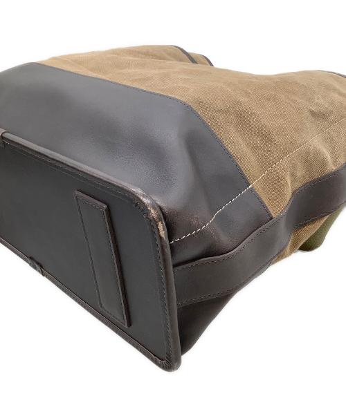 土屋鞄（ツチヤカバン）土屋鞄 (ツチヤカバン) 2WAYショルダーバッグ ブラウン×ベージュの古着・服飾アイテム