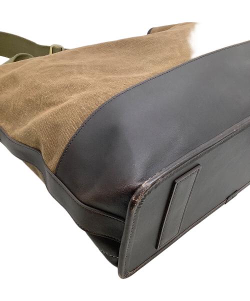 土屋鞄（ツチヤカバン）土屋鞄 (ツチヤカバン) 2WAYショルダーバッグ ブラウン×ベージュの古着・服飾アイテム