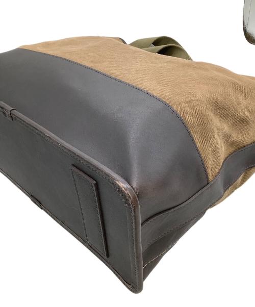 土屋鞄（ツチヤカバン）土屋鞄 (ツチヤカバン) 2WAYショルダーバッグ ブラウン×ベージュの古着・服飾アイテム