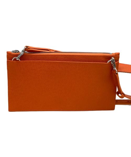 PELLE MORBIDA（ペッレモルビダ）PELLE MORBIDA (ペッレモルビダ) ショルダーバッグ オレンジの古着・服飾アイテム