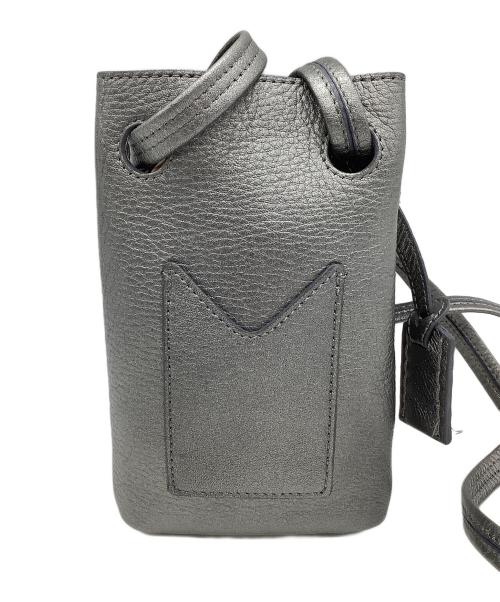 HIROFU（ヒロフ）HIROFU (ヒロフ) スマホショルダーバッグ シルバーの古着・服飾アイテム