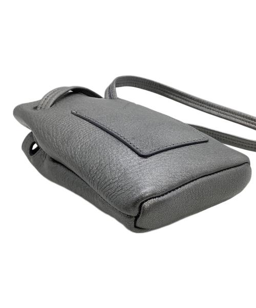 HIROFU（ヒロフ）HIROFU (ヒロフ) スマホショルダーバッグ シルバーの古着・服飾アイテム