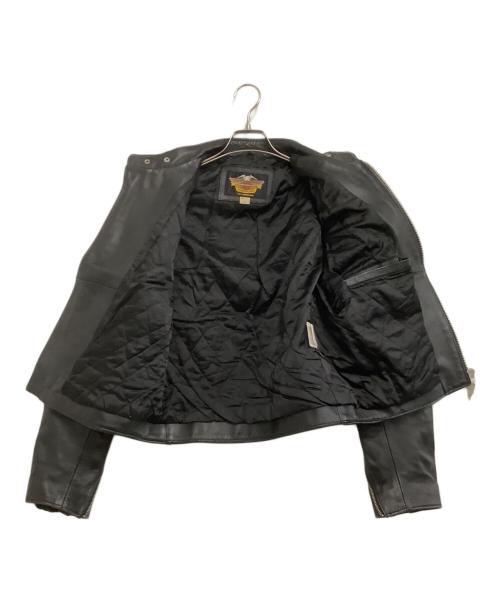 HARLEY-DAVIDSON（ハーレーダビッドソン）HARLEY-DAVIDSON (ハーレーダビッドソン) レザージャケット ブラック サイズ:Lの古着・服飾アイテム