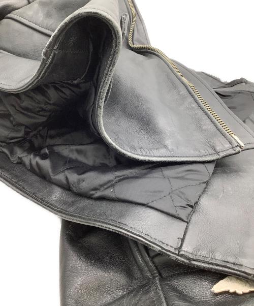 HARLEY-DAVIDSON（ハーレーダビッドソン）HARLEY-DAVIDSON (ハーレーダビッドソン) レザージャケット ブラック サイズ:Lの古着・服飾アイテム