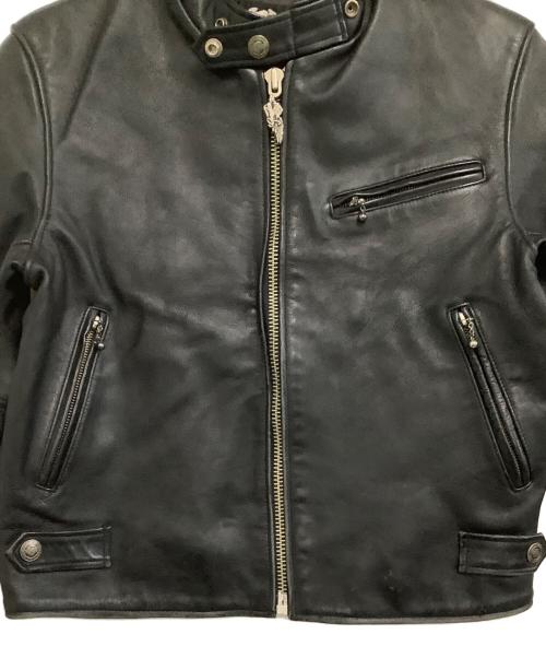 HARLEY-DAVIDSON（ハーレーダビッドソン）HARLEY-DAVIDSON (ハーレーダビッドソン) レザージャケット ブラック サイズ:Lの古着・服飾アイテム