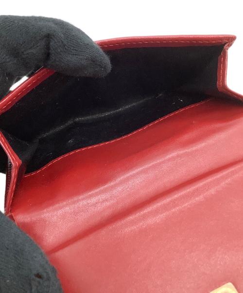 GUCCI（グッチ）GUCCI (グッチ) 2つ折り財布 GG レッド×ブラウンの古着・服飾アイテム