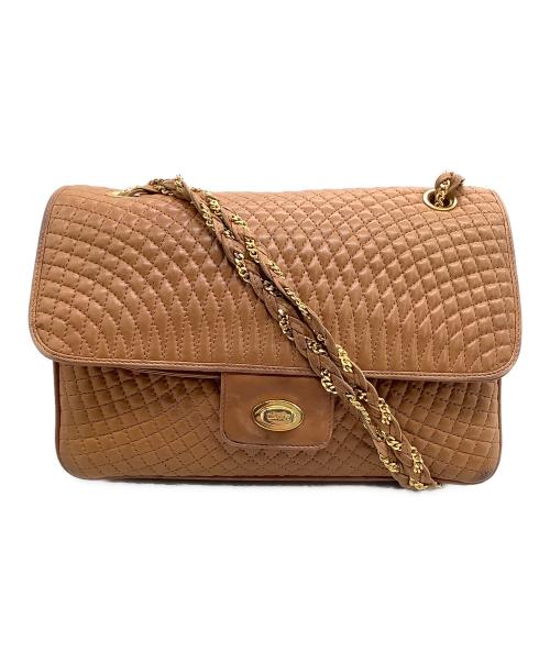 BALLY（バリー）BALLY (バリー) チェーンショルダーバッグ ブラウンの古着・服飾アイテム