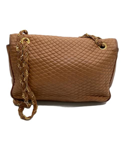 BALLY（バリー）BALLY (バリー) チェーンショルダーバッグ ブラウンの古着・服飾アイテム