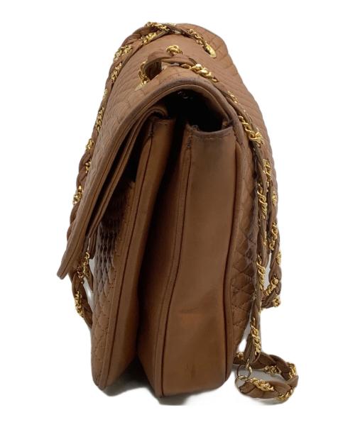 BALLY（バリー）BALLY (バリー) チェーンショルダーバッグ ブラウンの古着・服飾アイテム