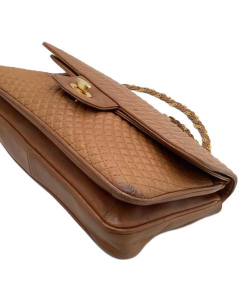 BALLY（バリー）BALLY (バリー) チェーンショルダーバッグ ブラウンの古着・服飾アイテム