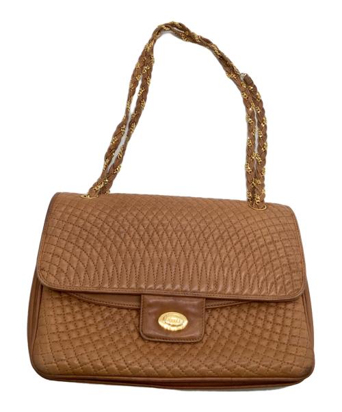 BALLY（バリー）BALLY (バリー) チェーンショルダーバッグ ブラウンの古着・服飾アイテム