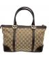 GUCCI (グッチ) トートバッグ GGキャンバス ベージュ×ブラウン：40000円