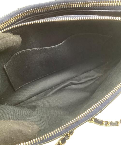 CHANEL（シャネル）CHANEL (シャネル) チェーンショルダーバッグ パテントレザー ネイビーの古着・服飾アイテム