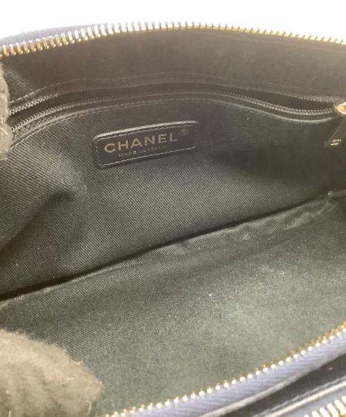 CHANEL（シャネル）CHANEL (シャネル) チェーンショルダーバッグ パテントレザー ネイビーの古着・服飾アイテム