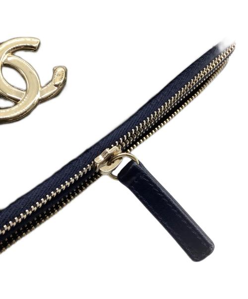 CHANEL（シャネル）CHANEL (シャネル) チェーンショルダーバッグ パテントレザー ネイビーの古着・服飾アイテム