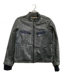 AVIREX（アヴィレックス）の古着「レザージャケット」｜ブラック