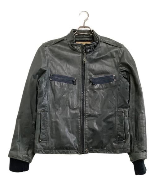 AVIREX（アヴィレックス）AVIREX (アヴィレックス) レザージャケット ブラック サイズ:Lの古着・服飾アイテム