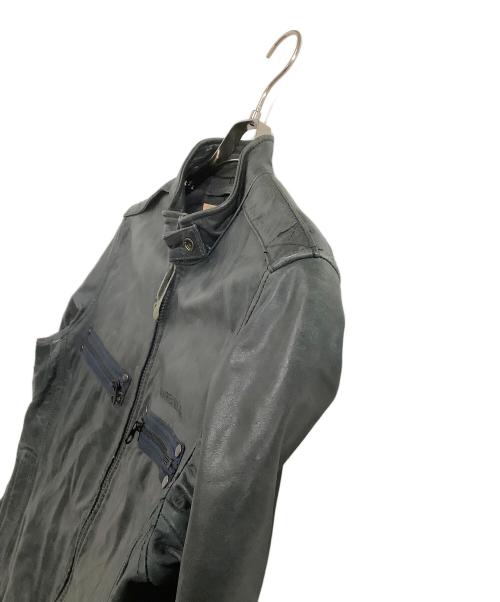 AVIREX（アヴィレックス）AVIREX (アヴィレックス) レザージャケット ブラック サイズ:Lの古着・服飾アイテム