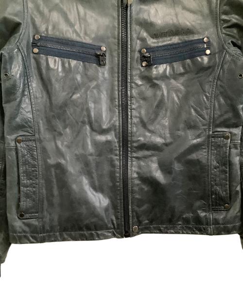 AVIREX（アヴィレックス）AVIREX (アヴィレックス) レザージャケット ブラック サイズ:Lの古着・服飾アイテム