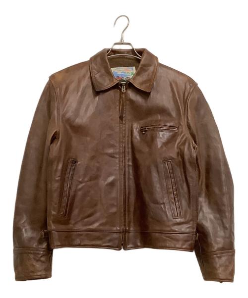 Aero LEATHER（エアロレザー）Aero LEATHER (エアロレザー) レザージャケット ブラウン サイズ:40の古着・服飾アイテム