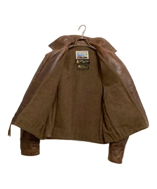 Aero LEATHER（エアロレザー）Aero LEATHER (エアロレザー) レザージャケット ブラウン サイズ:40の古着・服飾アイテム