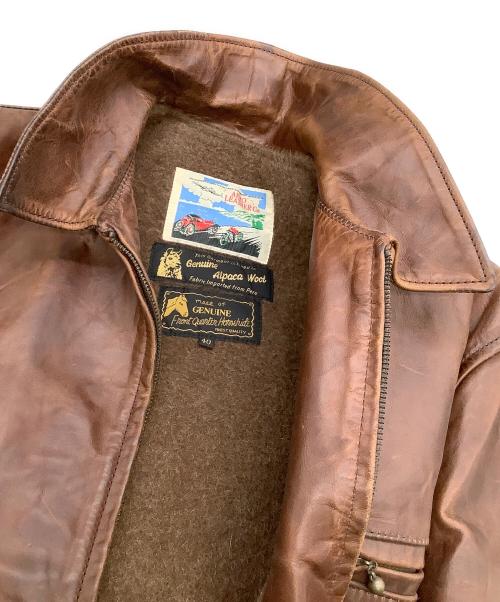 Aero LEATHER（エアロレザー）Aero LEATHER (エアロレザー) レザージャケット ブラウン サイズ:40の古着・服飾アイテム