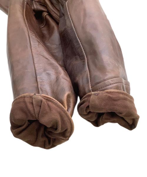 Aero LEATHER（エアロレザー）Aero LEATHER (エアロレザー) レザージャケット ブラウン サイズ:40の古着・服飾アイテム