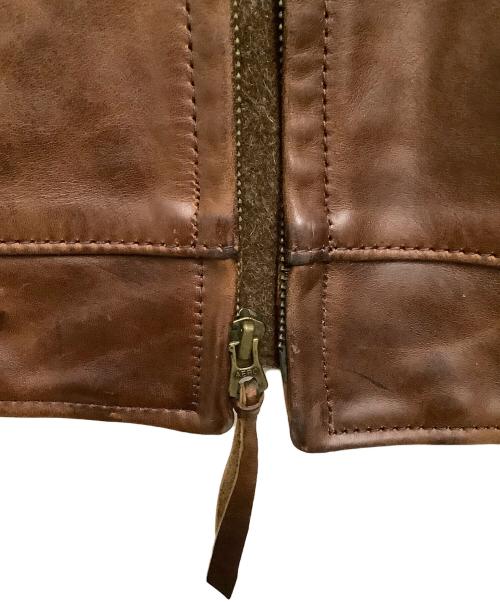 Aero LEATHER（エアロレザー）Aero LEATHER (エアロレザー) レザージャケット ブラウン サイズ:40の古着・服飾アイテム