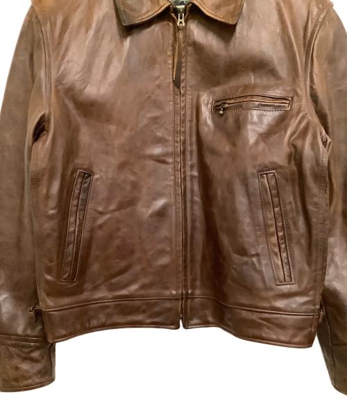 Aero LEATHER（エアロレザー）Aero LEATHER (エアロレザー) レザージャケット ブラウン サイズ:40の古着・服飾アイテム