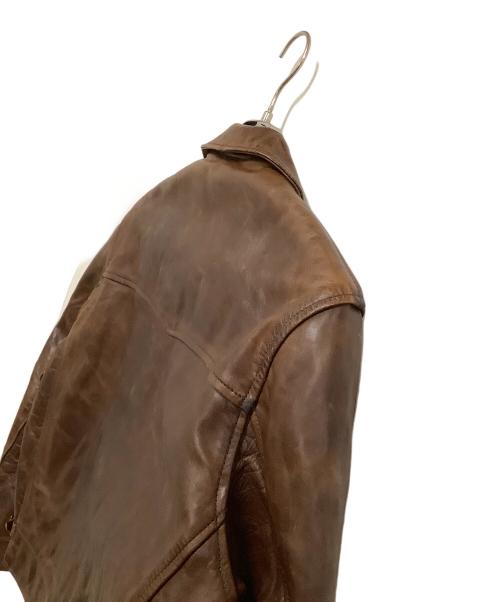 Aero LEATHER（エアロレザー）Aero LEATHER (エアロレザー) レザージャケット ブラウン サイズ:40の古着・服飾アイテム