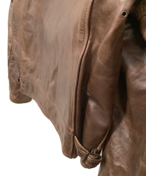 Aero LEATHER（エアロレザー）Aero LEATHER (エアロレザー) レザージャケット ブラウン サイズ:40の古着・服飾アイテム