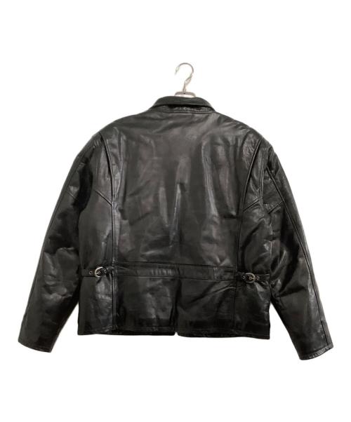 POLO RALPH LAUREN（ポロ・ラルフローレン）POLO RALPH LAUREN (ポロ・ラルフローレン) レザージャケット　90s A-2 ブラック サイズ:Lの古着・服飾アイテム