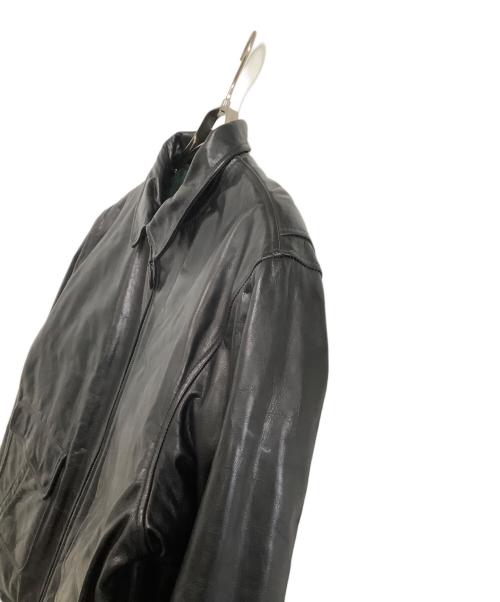 POLO RALPH LAUREN（ポロ・ラルフローレン）POLO RALPH LAUREN (ポロ・ラルフローレン) レザージャケット　90s A-2 ブラック サイズ:Lの古着・服飾アイテム