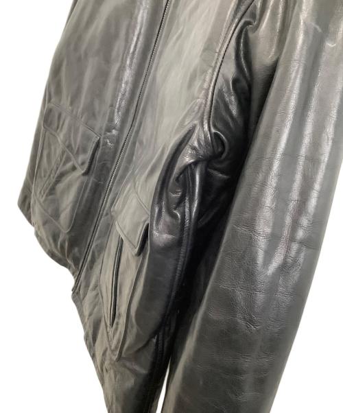 POLO RALPH LAUREN（ポロ・ラルフローレン）POLO RALPH LAUREN (ポロ・ラルフローレン) レザージャケット　90s A-2 ブラック サイズ:Lの古着・服飾アイテム