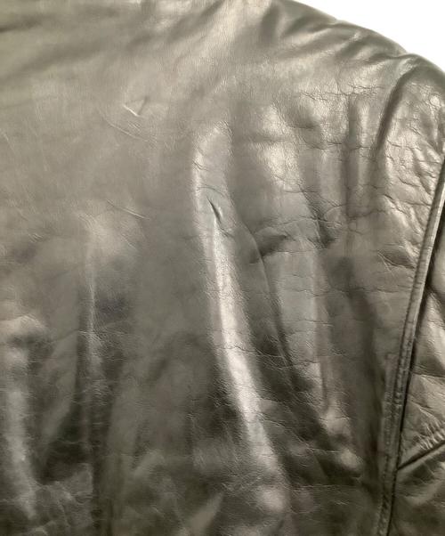 POLO RALPH LAUREN（ポロ・ラルフローレン）POLO RALPH LAUREN (ポロ・ラルフローレン) レザージャケット　90s A-2 ブラック サイズ:Lの古着・服飾アイテム