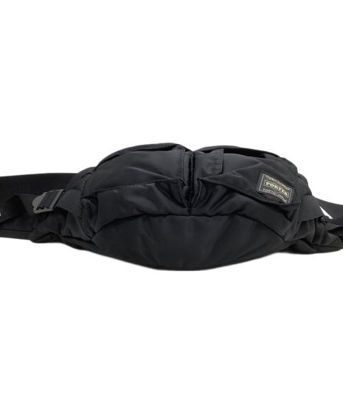 PORTER（ポーター）PORTER (ポーター) ボディバッグ タンカー FANNY PACK ブラックの古着・服飾アイテム