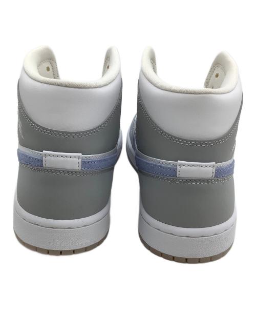 NIKE（ナイキ）NIKE (ナイキ) ミッドカットスニーカー Air Jordan 1 Mid ホワイト×グレー サイズ:27.5の古着・服飾アイテム