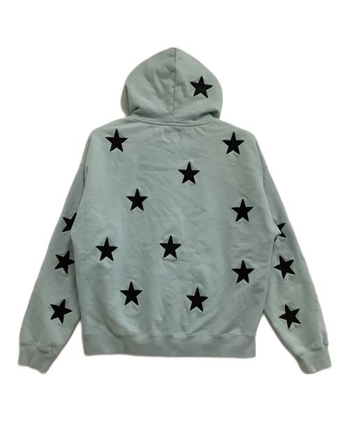 unknown（アンノウン）unknown (アンノウン) ジップパーカー　星柄 スカイブルー サイズ:Lの古着・服飾アイテム