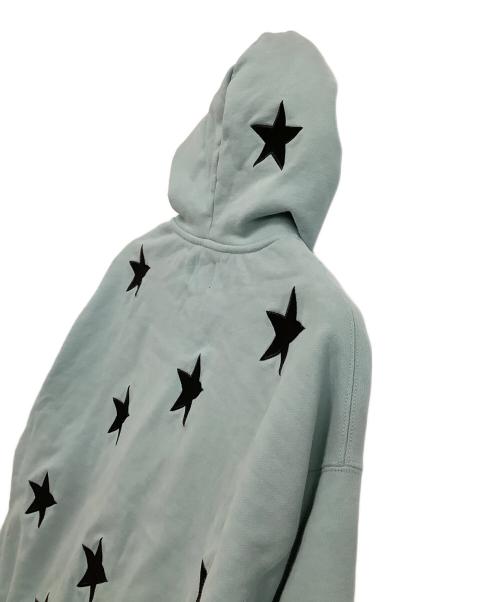 unknown（アンノウン）unknown (アンノウン) ジップパーカー　星柄 スカイブルー サイズ:Lの古着・服飾アイテム