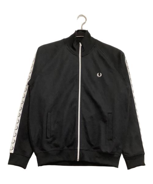 FRED PERRY（フレッドペリー）FRED PERRY (フレッドペリー) トラックジャケット　Taped Track Jacket ブラック サイズ:Lの古着・服飾アイテム