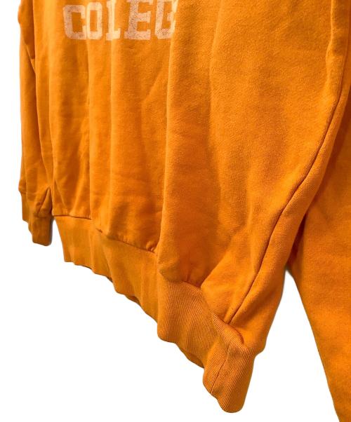 KAPITAL（キャピタル）KAPITAL (キャピタル) クルーネックスウェット　PIANO COLLEGE オレンジ サイズ:4の古着・服飾アイテム