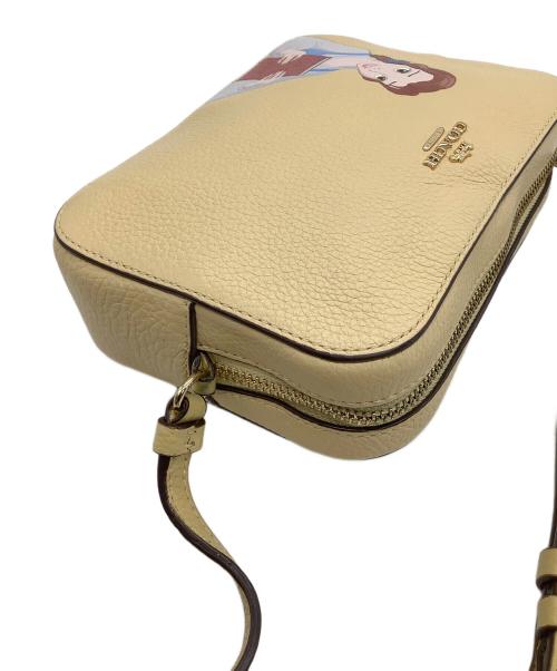 COACH（コーチ）COACH (コーチ) DISNEY (ディズニー) レザーショルダーバッグ イエローの古着・服飾アイテム
