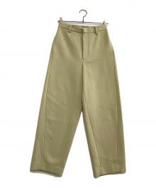 AURALEE（オーラリー）の古着「ウールパンツ　LIGHT MELTON SLACKS　24AW」｜黄緑