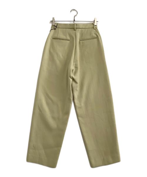 AURALEE（オーラリー）AURALEE (オーラリー) ウールパンツ　LIGHT MELTON SLACKS　24AW 黄緑 未使用品の古着・服飾アイテム